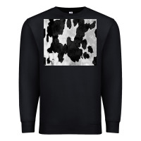 Black Black White Cowhide Tumbler Premium Sweatshirt - CowCowDesign