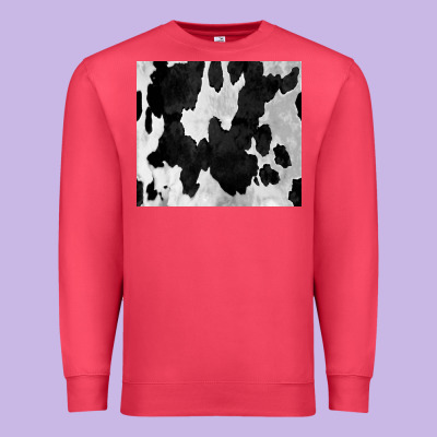 Black White Cowhide Tumbler Premium Sweatshirt Designed By Cowcowdesign