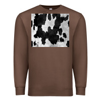 Chestnut Black White Cowhide Tumbler Premium Sweatshirt - CowCowDesign