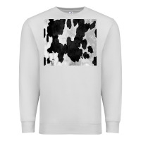 Dove Grey Black White Cowhide Tumbler Premium Sweatshirt - CowCowDesign