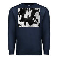 Navy Black White Cowhide Tumbler Premium Sweatshirt - CowCowDesign