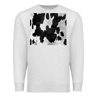 Oatmeal Heather Black White Cowhide Tumbler Premium Sweatshirt - CowCowDesign