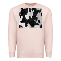Pale Pink Black White Cowhide Tumbler Premium Sweatshirt - CowCowDesign