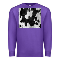 Purple Black White Cowhide Tumbler Premium Sweatshirt - CowCowDesign