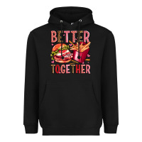 Black hamburger potatoes better together olivia Heavyweight Hoodie - OliviaCreatesArt