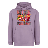 Lavender hamburger potatoes better together olivia Heavyweight Hoodie - OliviaCreatesArt
