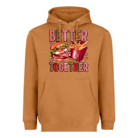 Meerkat hamburger potatoes better together olivia Heavyweight Hoodie - OliviaCreatesArt