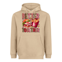 Mushroom hamburger potatoes better together olivia Heavyweight Hoodie - OliviaCreatesArt