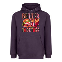 Plum hamburger potatoes better together olivia Heavyweight Hoodie - OliviaCreatesArt
