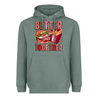Sage hamburger potatoes better together olivia Heavyweight Hoodie - OliviaCreatesArt