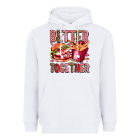 White hamburger potatoes better together olivia Heavyweight Hoodie - OliviaCreatesArt