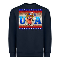Navy usa hot dog Heavyweight Sweatshirt - BarkalooDesign