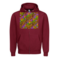 Burgundy Mardi Gras tumbler Zipper Hoodie - HowdyJamesFarm