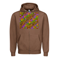 Chestnut Mardi Gras tumbler Zipper Hoodie - HowdyJamesFarm