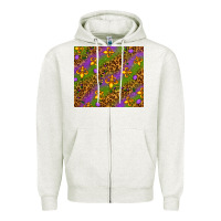 Oatmeal Heather Mardi Gras tumbler Zipper Hoodie - HowdyJamesFarm