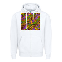 White Mardi Gras tumbler Zipper Hoodie - HowdyJamesFarm