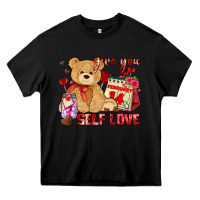 Black give you self love Heavy Core Tee - AdoDesignShop