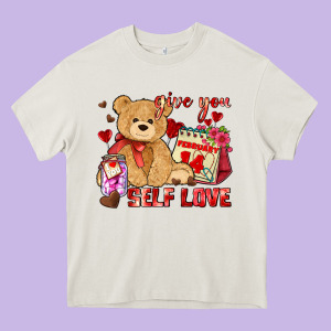 Give You Self Love Heavy Core Tee Designed By Adodesignshop