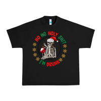 Black ho ho holly shit skeleton santa Urban Heavy Tee - MaliasSmallBusiness