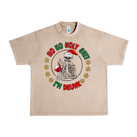 French Oak ho ho holly shit skeleton santa Urban Heavy Tee - MaliasSmallBusiness