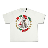 Pistachio ho ho holly shit skeleton santa Urban Heavy Tee - MaliasSmallBusiness