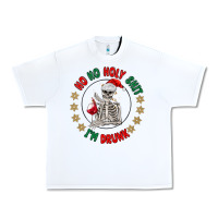 White ho ho holly shit skeleton santa Urban Heavy Tee - MaliasSmallBusiness