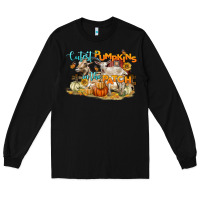 Black cutest pumpkins in the patch Long Sleeve Tee - LillyAllenDesigns