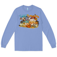 Colony Blue cutest pumpkins in the patch Long Sleeve Tee - LillyAllenDesigns