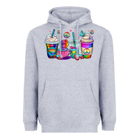 Heather Grey pride lgbtq coffee cups Heavyweight Hoodie - OliviaCreatesArt