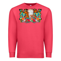 Cardinal Mom Cow Flowers Premium Sweatshirt - CowCowDesign