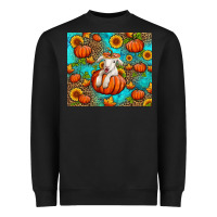 Black fall pumpkin lamb Heavyweight Sweatshirt - Jasminsmagicworld