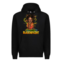 Black Feeling blacknificent Premium Hoodie - HowdyJamesFarm