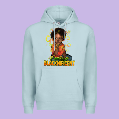 Feeling Blacknificent Premium Hoodie Designed By Howdyjamesfarm