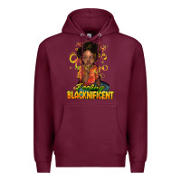 Burgundy Feeling blacknificent Premium Hoodie - HowdyJamesFarm