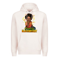 Pale Pink Feeling blacknificent Premium Hoodie - HowdyJamesFarm