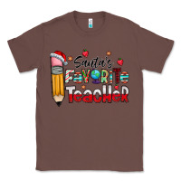 Chestnut Santa Favorite Teacher Classic Tee - CowhideDigitalArt