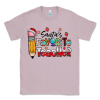 Lilac Santa Favorite Teacher Classic Tee - CowhideDigitalArt