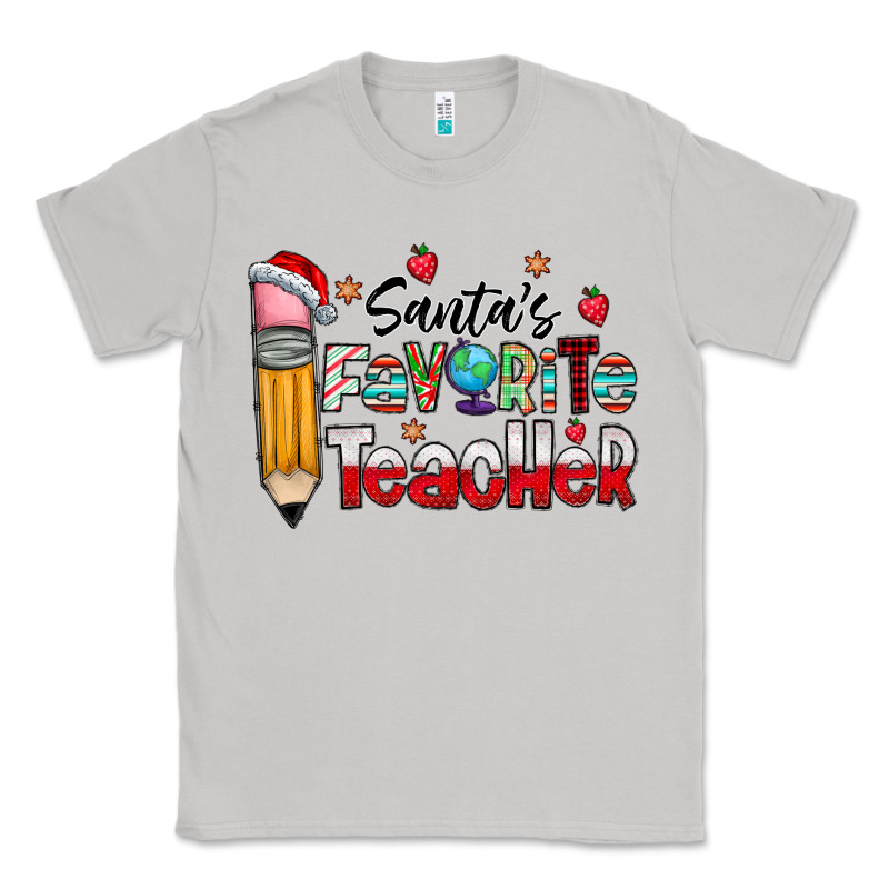 Santa Favorite Teacher Classic Tee by CowhideDigitalArt | Teevron