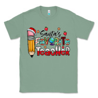 Sage Santa Favorite Teacher Classic Tee - CowhideDigitalArt