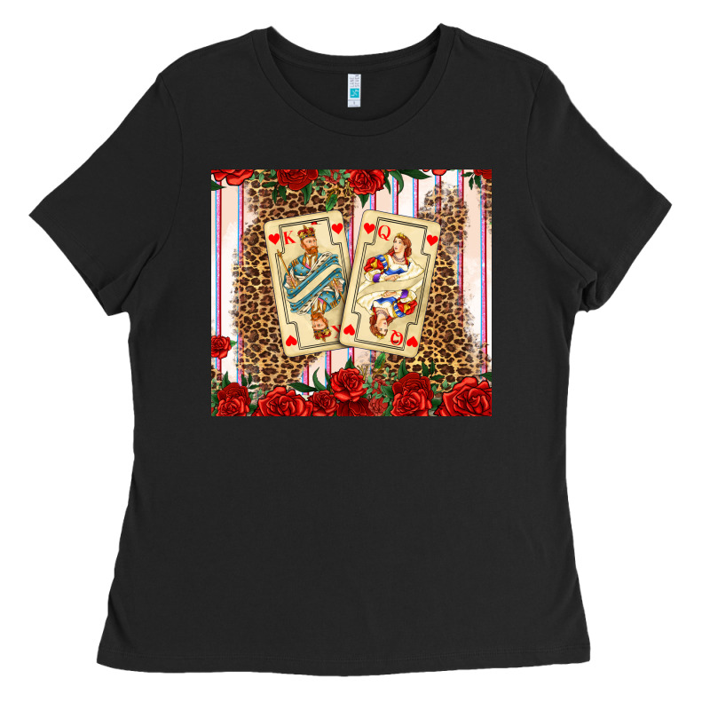 Valentines Day Playing Cards Ladies Tee by AdoDesignShop | Teevron