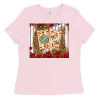 Bubblegum Pink valentines day playing cards Ladies Tee - AdoDesignShop
