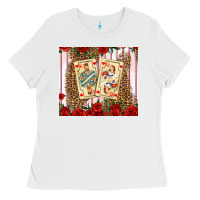 White valentines day playing cards Ladies Tee - AdoDesignShop