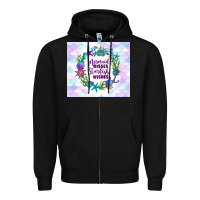 Black mermaid kisses starfish wishes Zipper Hoodie - TumblerDesignByShophia