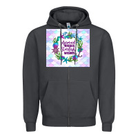 Smoke mermaid kisses starfish wishes Zipper Hoodie - TumblerDesignByShophia