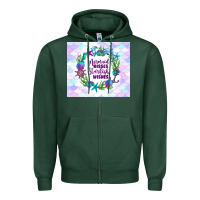 Sports Green mermaid kisses starfish wishes Zipper Hoodie - TumblerDesignByShophia