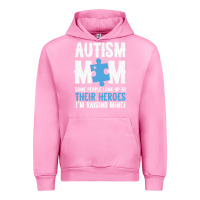 Fuchsia Pink lil autism mom Urban Hoodie - CowhideDigitalArt