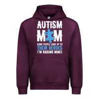 Mauve Wine lil autism mom Urban Hoodie - CowhideDigitalArt