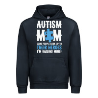 Navy lil autism mom Urban Hoodie - CowhideDigitalArt