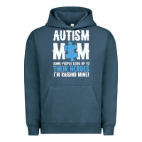 Pigment Midnight Navy lil autism mom Urban Hoodie - CowhideDigitalArt