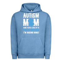 Pigment Pebble Blue lil autism mom Urban Hoodie - CowhideDigitalArt